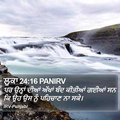 ਲੂਕਾ 24:16 PANIRV Bible Verse Image