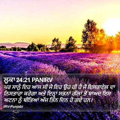 ਲੂਕਾ 24:21 PANIRV Bible Verse Image