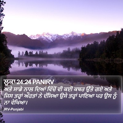 ਲੂਕਾ 24:24 PANIRV Bible Verse Image