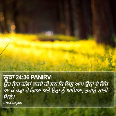 ਲੂਕਾ 24:36 PANIRV Bible Verse Image