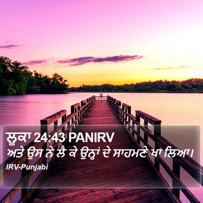 ਲੂਕਾ 24:43 PANIRV Bible Verse Image