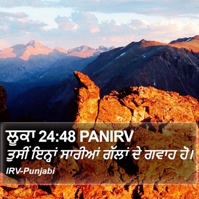 ਲੂਕਾ 24:48 PANIRV Bible Verse Image