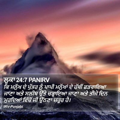 ਲੂਕਾ 24:7 PANIRV Bible Verse Image