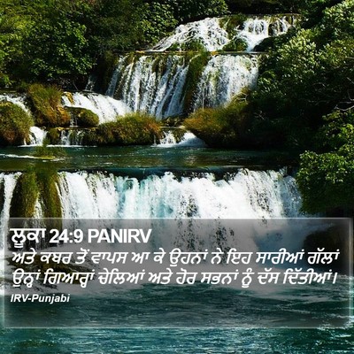 ਲੂਕਾ 24:9 PANIRV Bible Verse Image