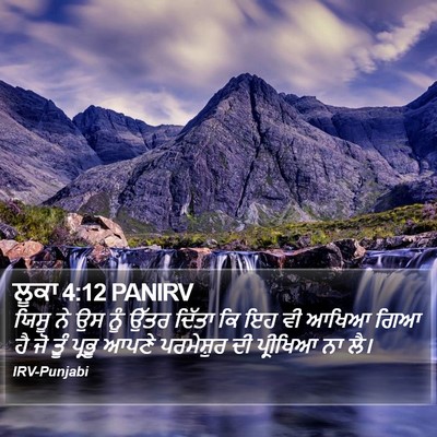 ਲੂਕਾ 4:12 PANIRV Bible Verse Image