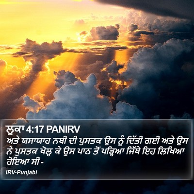ਲੂਕਾ 4:17 PANIRV Bible Verse Image