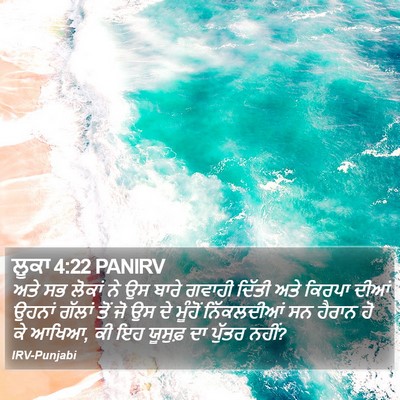 ਲੂਕਾ 4:22 PANIRV Bible Verse Image