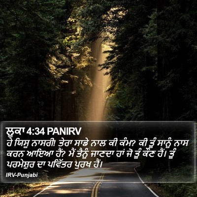 ਲੂਕਾ 4:34 PANIRV Bible Verse Image