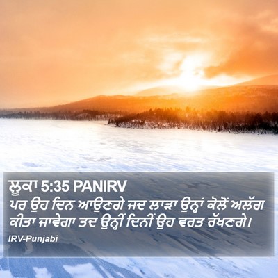 ਲੂਕਾ 5:35 PANIRV Bible Verse Image
