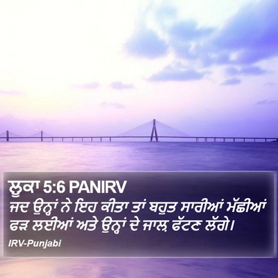 ਲੂਕਾ 5:6 PANIRV Bible Verse Image