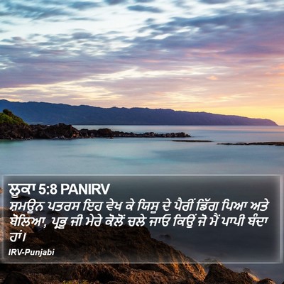 ਲੂਕਾ 5:8 PANIRV Bible Verse Image