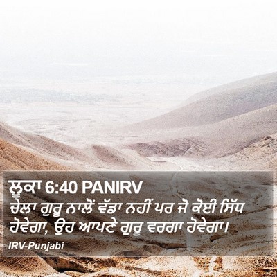 ਲੂਕਾ 6:40 PANIRV Bible Verse Image