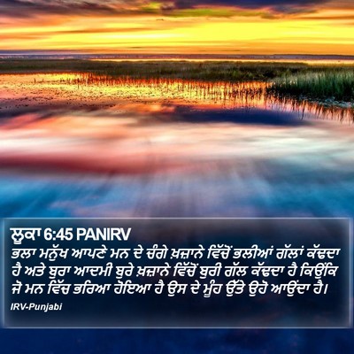 ਲੂਕਾ 6:45 PANIRV Bible Verse Image
