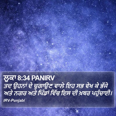 ਲੂਕਾ 8:34 PANIRV Bible Verse Image