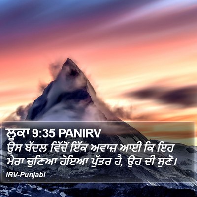ਲੂਕਾ 9:35 PANIRV Bible Verse Image