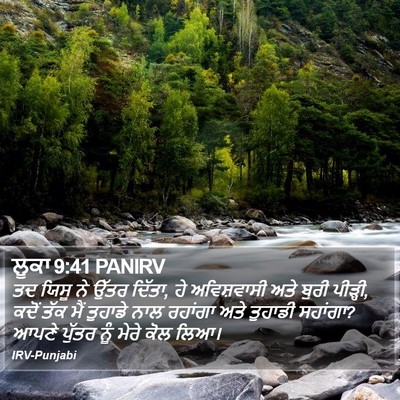 ਲੂਕਾ 9:41 PANIRV Bible Verse Image