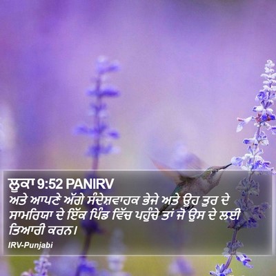 ਲੂਕਾ 9:52 PANIRV Bible Verse Image