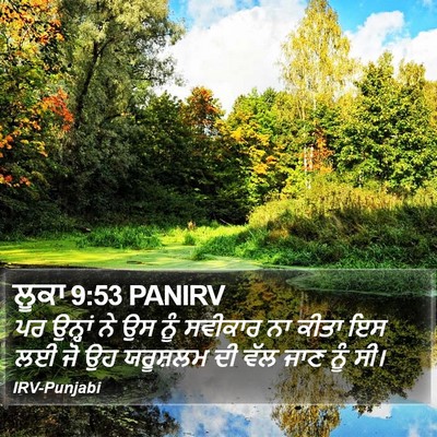 ਲੂਕਾ 9:53 PANIRV Bible Verse Image
