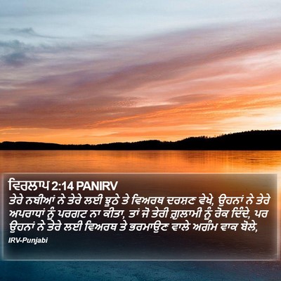 ਵਿਰਲਾਪ 2:14 PANIRV Bible Verse Image