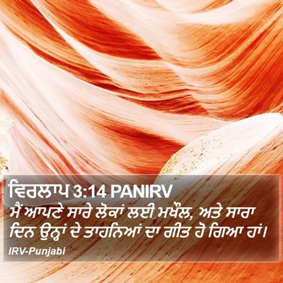 ਵਿਰਲਾਪ 3:14 PANIRV Bible Verse Image