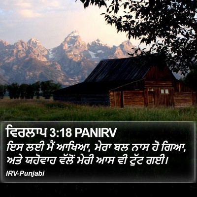 ਵਿਰਲਾਪ 3:18 PANIRV Bible Verse Image