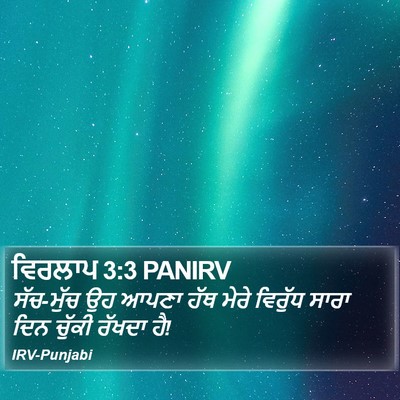 ਵਿਰਲਾਪ 3:3 PANIRV Bible Verse Image