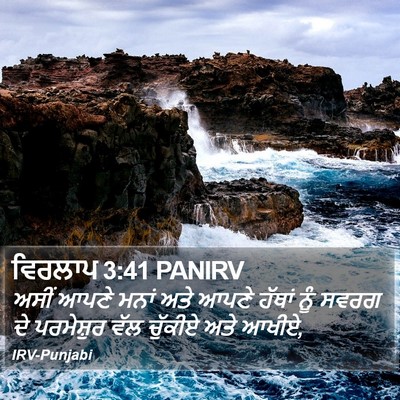 ਵਿਰਲਾਪ 3:41 PANIRV Bible Verse Image