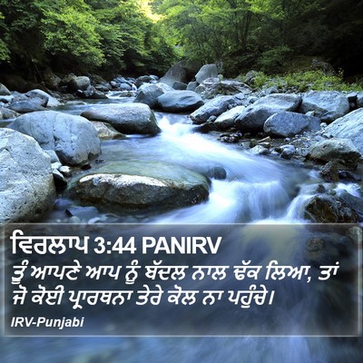ਵਿਰਲਾਪ 3:44 PANIRV Bible Verse Image