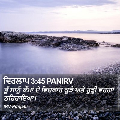 ਵਿਰਲਾਪ 3:45 PANIRV Bible Verse Image