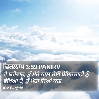 ਵਿਰਲਾਪ 3:59 PANIRV Bible Verse Image