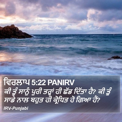 ਵਿਰਲਾਪ 5:22 PANIRV Bible Verse Image