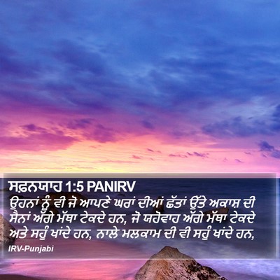 ਸਫ਼ਨਯਾਹ 1:5 PANIRV Bible Verse Image