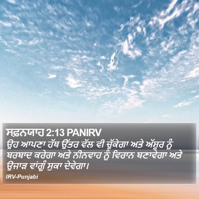 ਸਫ਼ਨਯਾਹ 2:13 PANIRV Bible Verse Image