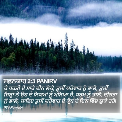 ਸਫ਼ਨਯਾਹ 2:3 PANIRV Bible Verse Image