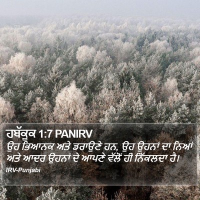 ਹਬੱਕੂਕ 1:7 PANIRV Bible Verse Image