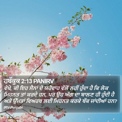ਹਬੱਕੂਕ 2:13 PANIRV Bible Verse Image