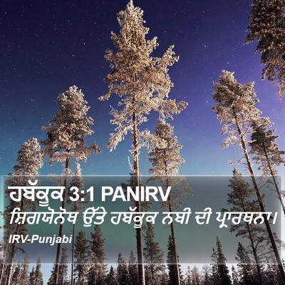 ਹਬੱਕੂਕ 3:1 PANIRV Bible Verse Image
