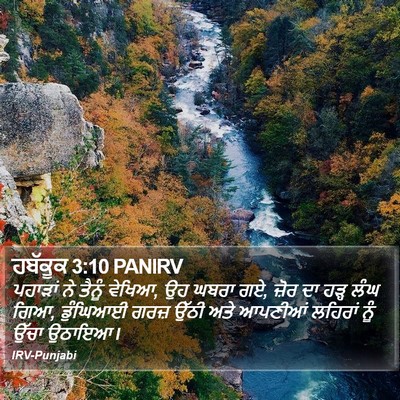 ਹਬੱਕੂਕ 3:10 PANIRV Bible Verse Image