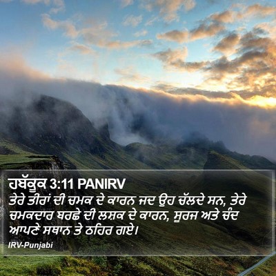 ਹਬੱਕੂਕ 3:11 PANIRV Bible Verse Image