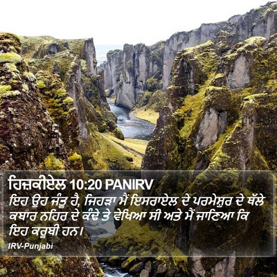 ਹਿਜ਼ਕੀਏਲ 10:20 PANIRV Bible Verse Image