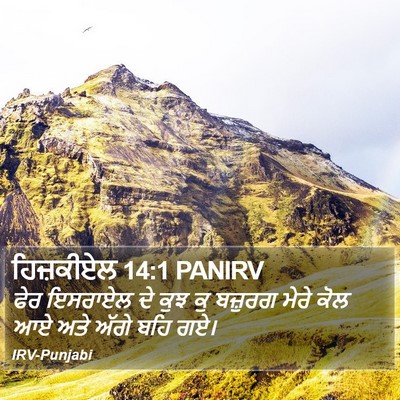 ਹਿਜ਼ਕੀਏਲ 14:1 PANIRV Bible Verse Image