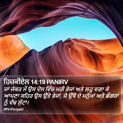 ਹਿਜ਼ਕੀਏਲ 14:19 PANIRV Bible Verse Image