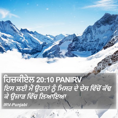 ਹਿਜ਼ਕੀਏਲ 20:10 PANIRV Bible Verse Image