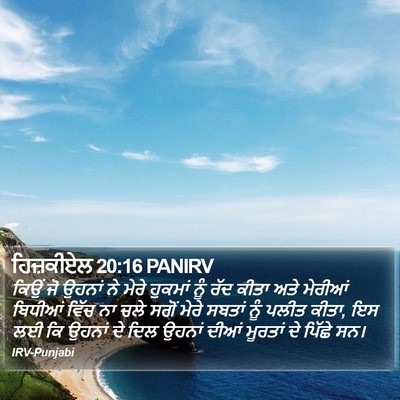 ਹਿਜ਼ਕੀਏਲ 20:16 PANIRV Bible Verse Image