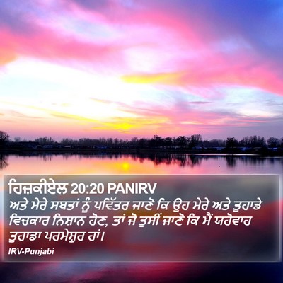 ਹਿਜ਼ਕੀਏਲ 20:20 PANIRV Bible Verse Image