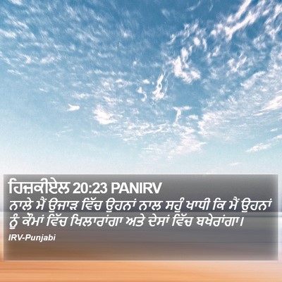 ਹਿਜ਼ਕੀਏਲ 20:23 PANIRV Bible Verse Image