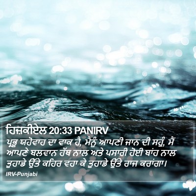 ਹਿਜ਼ਕੀਏਲ 20:33 PANIRV Bible Verse Image