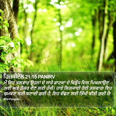 ਹਿਜ਼ਕੀਏਲ 21:15 PANIRV Bible Verse Image