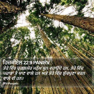 ਹਿਜ਼ਕੀਏਲ 22:9 PANIRV Bible Verse Image