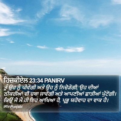 ਹਿਜ਼ਕੀਏਲ 23:34 PANIRV Bible Verse Image